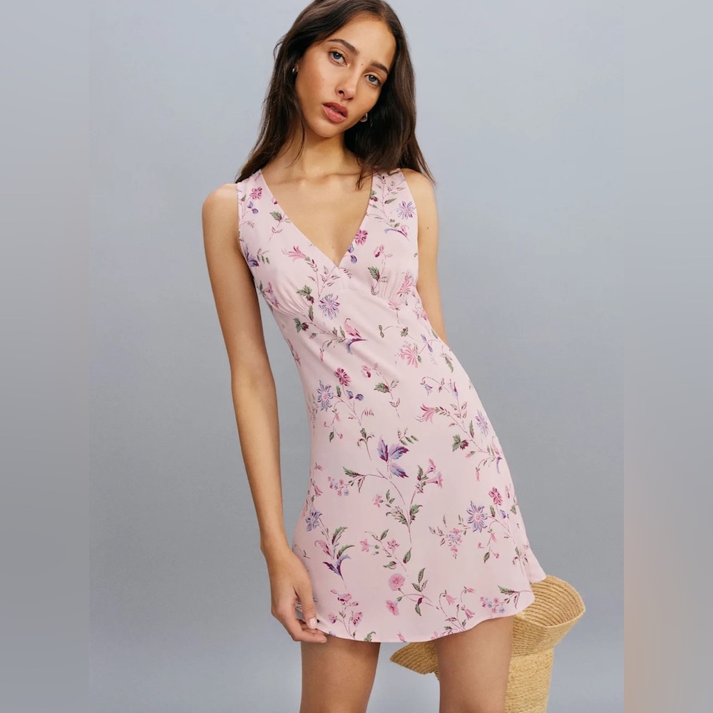 NWT - Reformation Calix Dress Pink - Size M